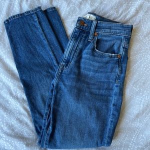 Madewell high-rise slim crop boyjean